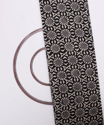 black and white monochrome geometry print rayon fabric